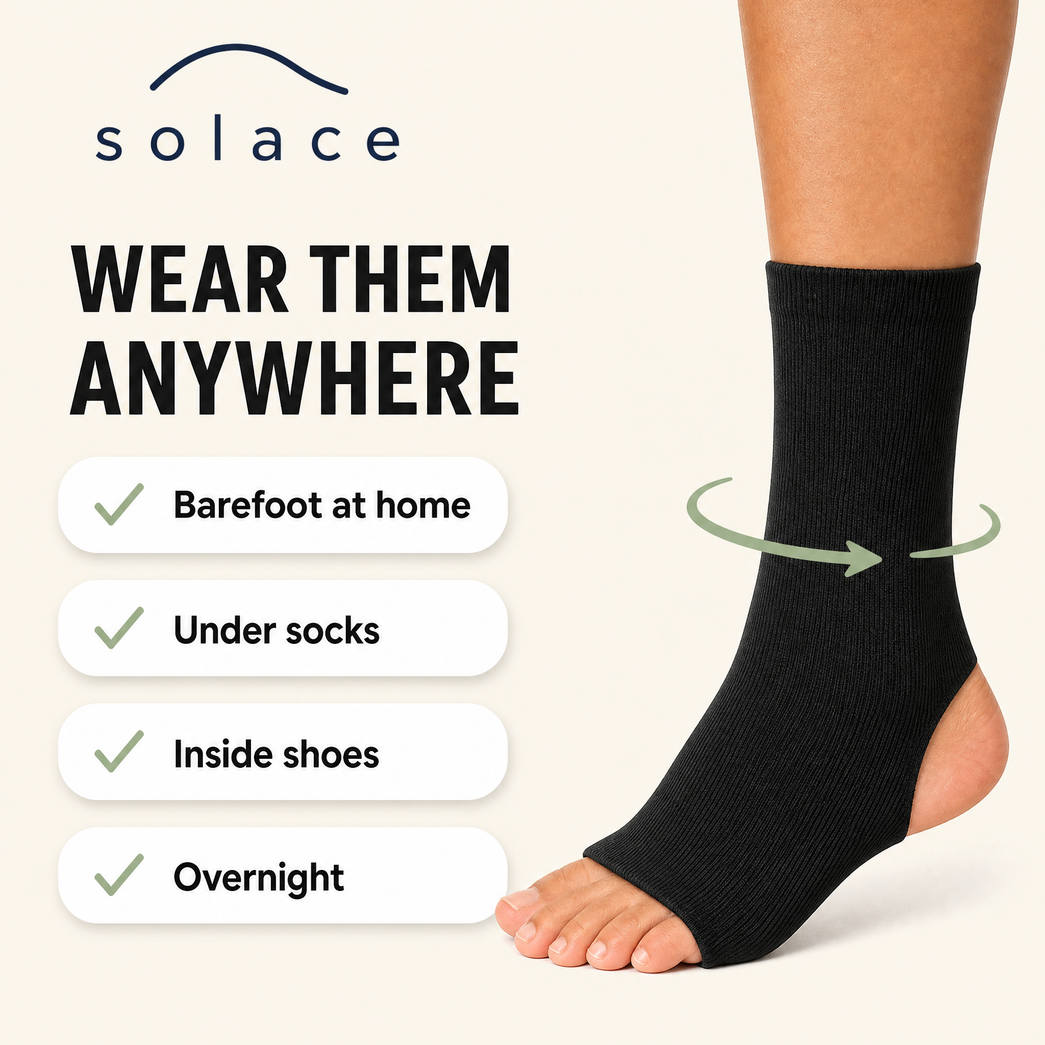 Solace Bamboo Foot Sleeves