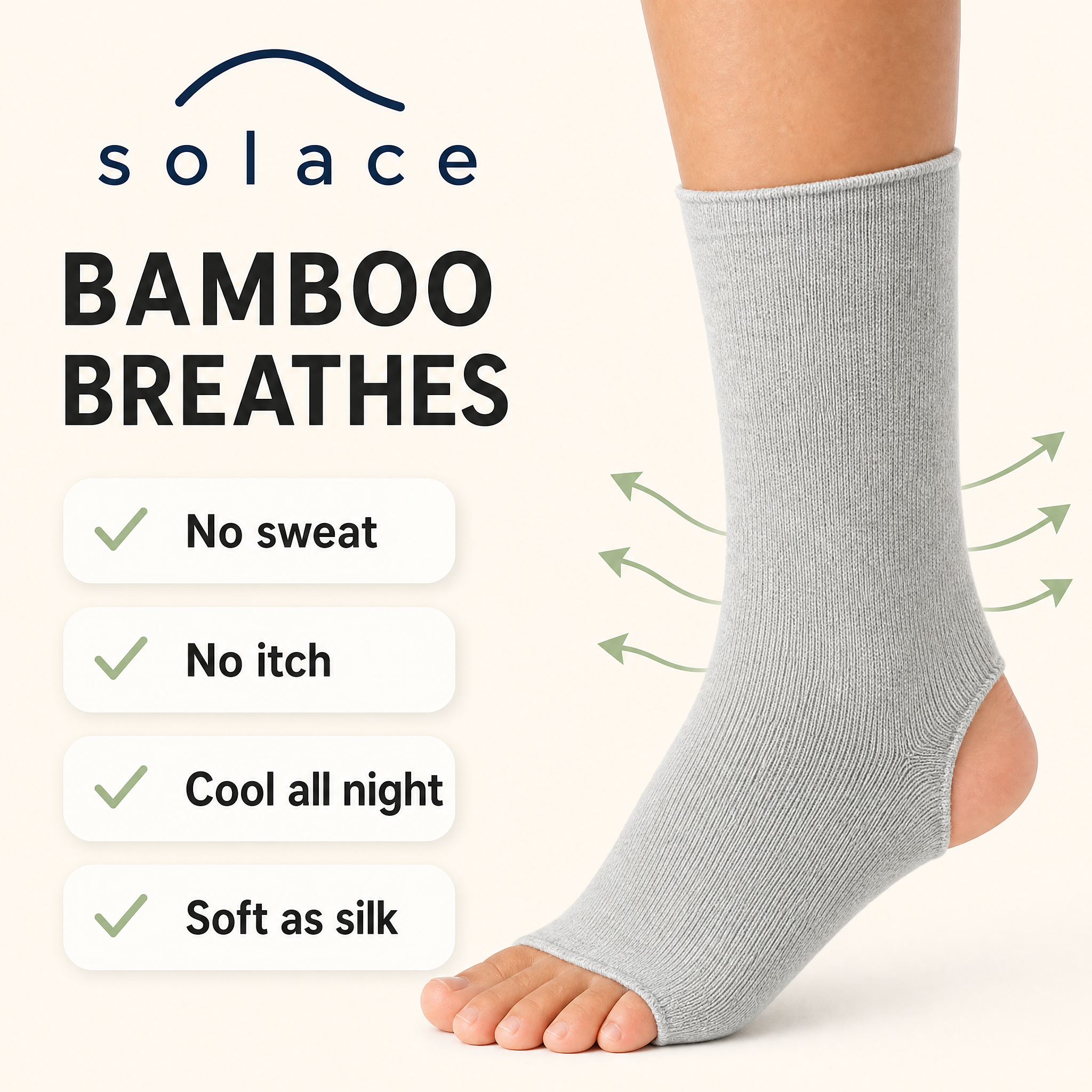 Solace Bamboo Foot Sleeves